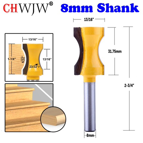 CHWJW 1PC 8mm Shank 23/32