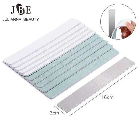 10pc Nail Buffer And Files Block With 1pc Metal Handle Double Sided Nail Art Tool Manicure Device Tool UV Gel Polisher Nail File ► Photo 1/6