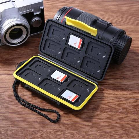 Multi-grid Waterproof Memory Card Case Micro SD Card Holder 12SD+12TF Protector Storage Box For SD/ SDHC/ SDXC/ TF/ Micro SD ► Photo 1/6