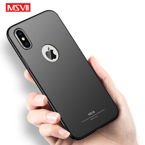 Msvii Cases For iphone X Case Cover Silm Frosted Coque For Apple iPhone XS Max Case Hard Phone Cover For iPhone XS XR iPhone10 ► Photo 1/6