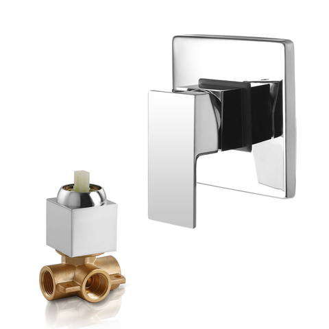 SKOWLL Shower Mixer Valve Shower Faucet Brass Bathroom Hot Cold Bath Mixer Valve Wall Mounted Water Tap torneira chuveiro ► Photo 1/6