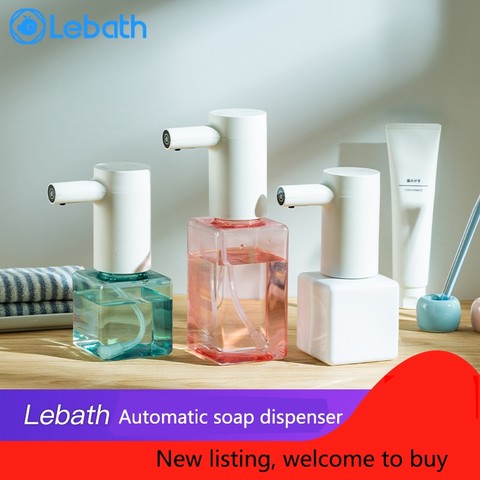 Lebath Infrared Sensor Automatic Soap Dispenser Handheld Contactless Disinfectant Bathroom Dispenser Smart Rechargeable Washer ► Photo 1/6