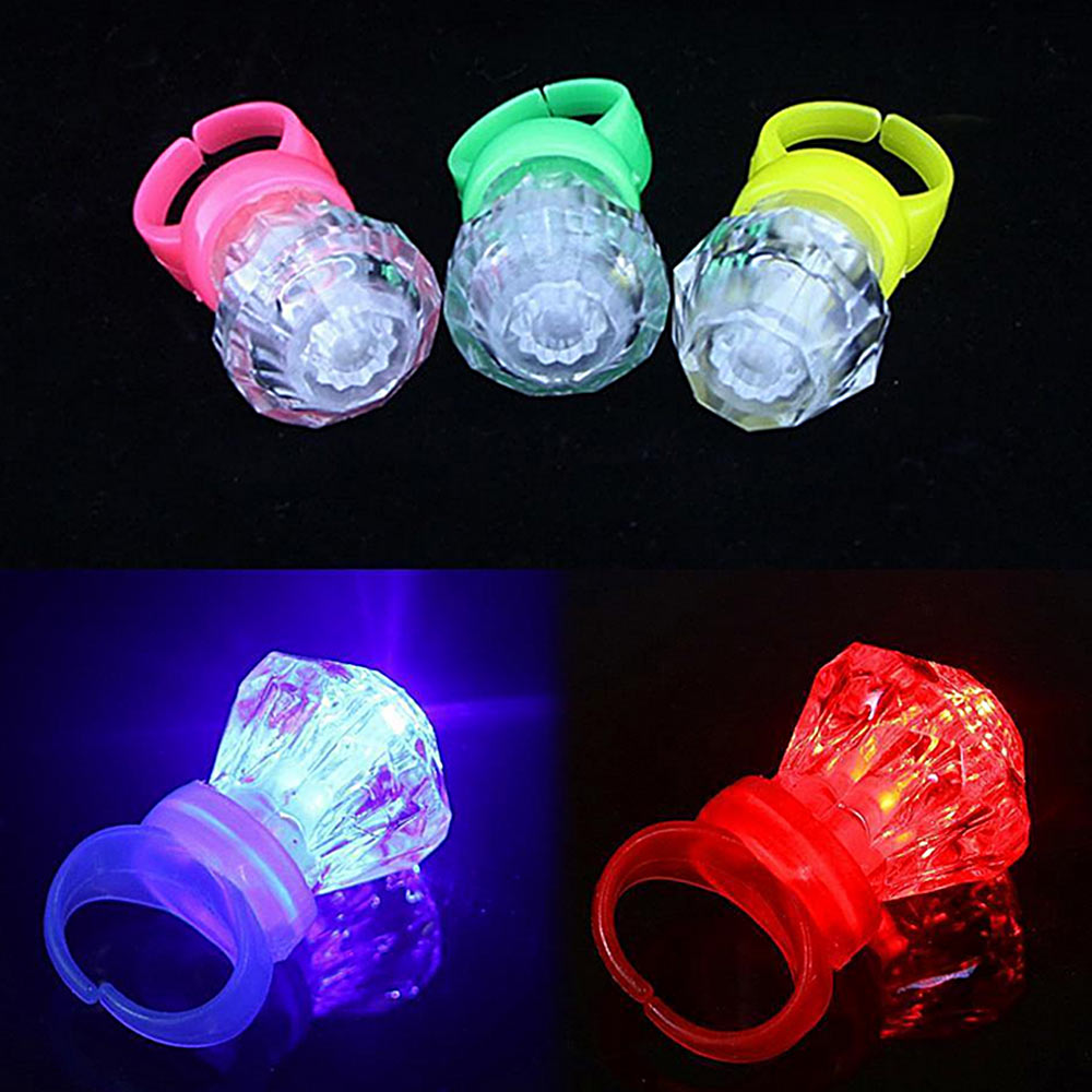 Led Toys 100 Pcs Led Finger Lights Glowing Dazzle Colour Laser Emitting Lamps Wedding Celebration Party Decor 