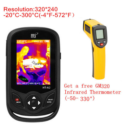 HT-A1 HT-A2 100-240V 3.2inch Mobile Phone Type HD Thermal Imaging Camera Imaging IR Thermometer ► Photo 1/1