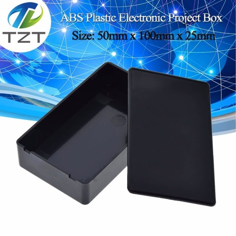 Plastic Waterproof Cover Electronic Project Instrument Enclosure DIY Box Case Junction Box Housing 100 x 60 x 25 mm Black ► Photo 1/6