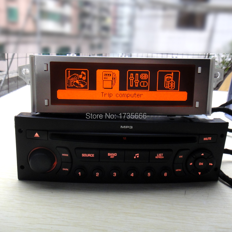 Vleien in verlegenheid gebracht Charlotte Bronte Original Red monitor + RD45 car radio CD player supports Bluetooth AUX USB  MP3 for Citroen C3 C4 C5 for Peugeot 207 206 307 308 - Price history &  Review | AliExpress Seller - YY-Part Store | Alitools.io