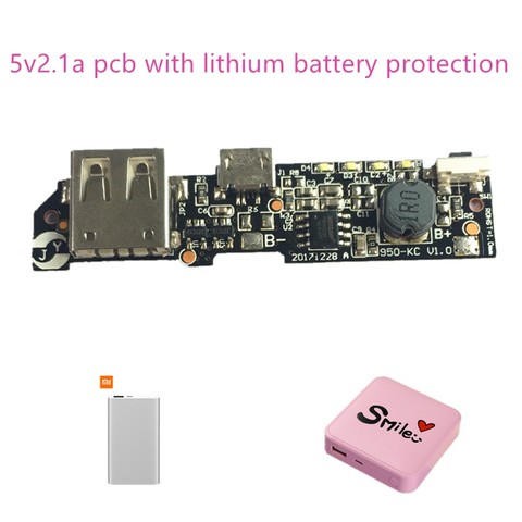5V 2.1A Power Bank Charger Module Power Bank Circuit Board PCB Step Up Boost Power Bank Module DIY 18650 Battery For Xiaomi ► Photo 1/1
