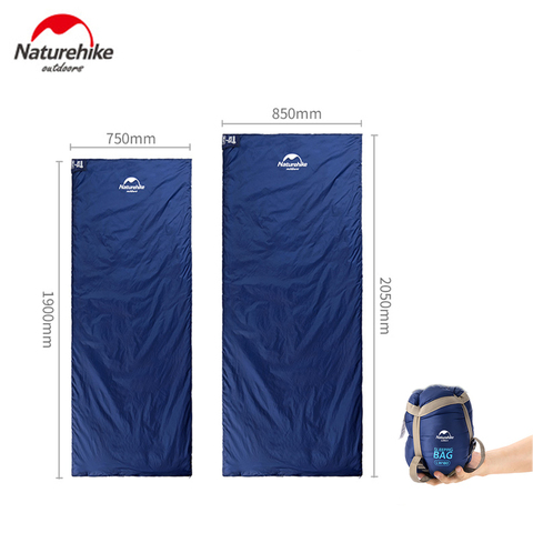 Naturehike Size 190*75cm/205*85cm Outdoor Envelope Sleeping Bag Camping Hiking Spring Autumn Sleeping Bag ► Photo 1/6