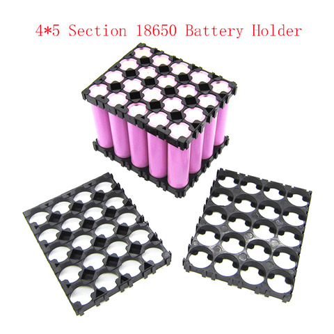 4*5 Cell 18650 Batteries Spacer Radiating Shell Plastic Heat Holder Bracket ► Photo 1/2