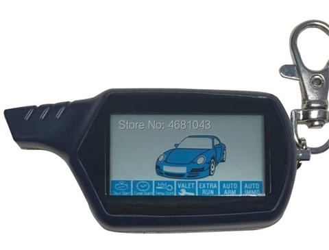 10 Pcs/Lot B 9 Russian Keychain LCD Remote Control For 2 Way Car Alarm System Starline B9 Twage Key Fob Chain Auto Engine Start ► Photo 1/3
