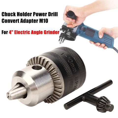 10mm Chuck Holder Power Drill Convert Adapter M10 For 4