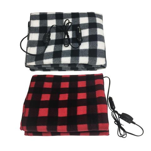 2022 New Lattice Energy Saving Warm 12v Car Heating Blanket Autumn And Winter Car Electric Blanket 11.11 ► Photo 1/6