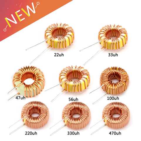 5pcs Toroid Inductor 3A Winding Magnetic Inductance 22uH 33uH 47uH 5647uH 100uH 220uH 330uH 470uH Inductor For LM2596 ► Photo 1/6