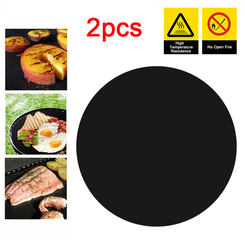 2/1pcs 24cm*0.12mm Non-Stick Pan Frying Pan Pad High Temperature Pan Liner Prevent Sticking Food Pot Mat Kitchen Tool ► Photo 1/6