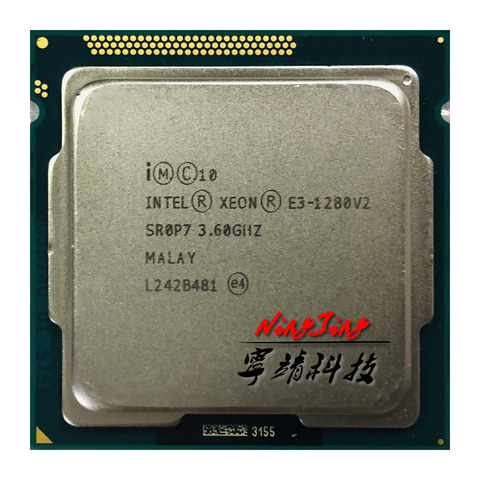 Intel Xeon E3-1280 v2 E3 1280v2 E3 1280 v2 3.6 GHz Quad-Core Eight-Thread CPU Processor 69W LGA 1155 ► Photo 1/1