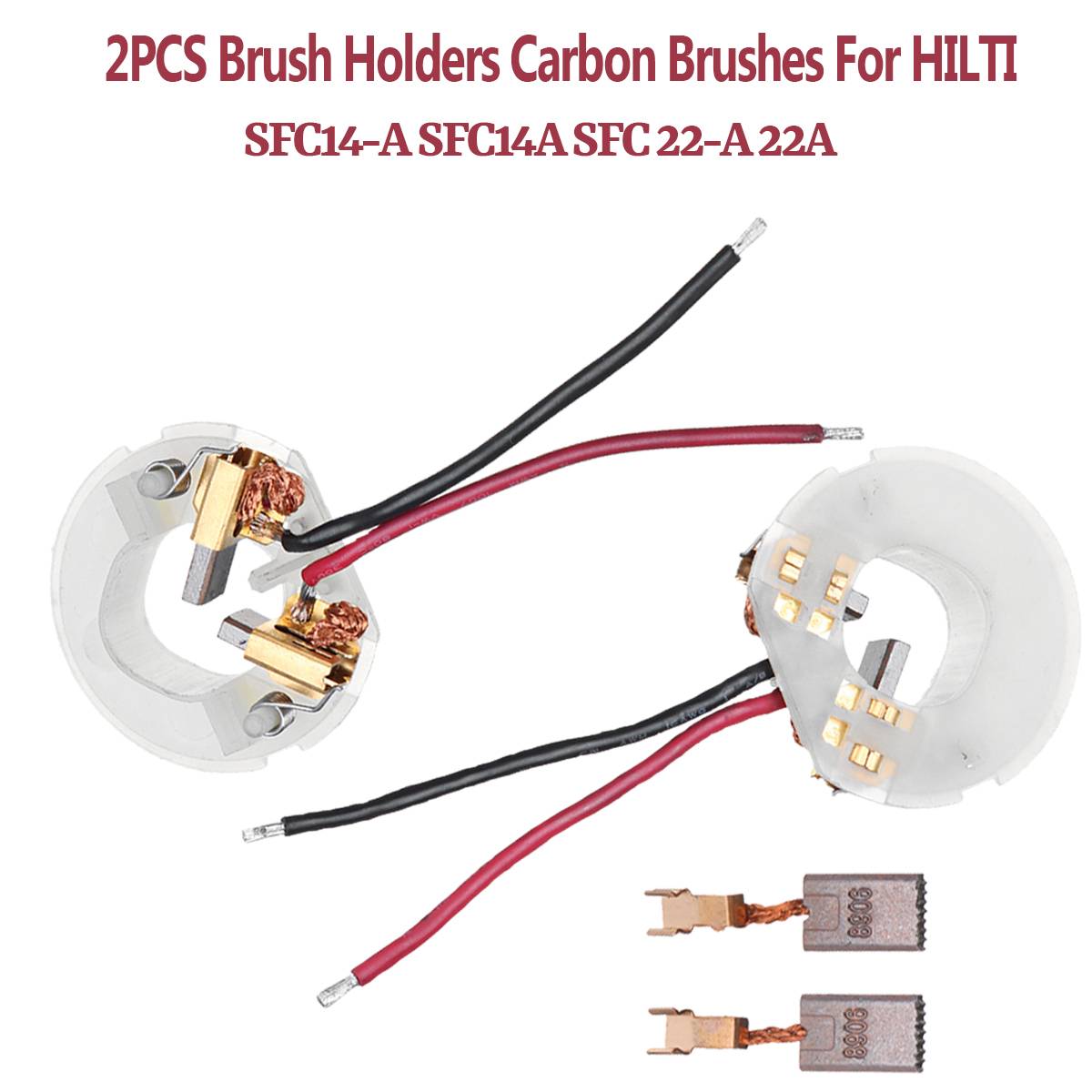 4pcs/set  Carbon Brush Holder Replacement for HILTI SFC14-A SFC14A SFC 22-A ZCCA 