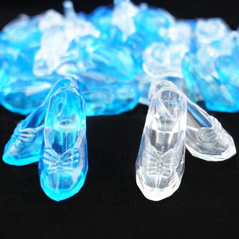 10 Pairs Doll Accessories Fairy Tale Imitation Crystal Shoes for Cinderella Princess High Heels Sandals Shoes for Barbie Doll ► Photo 1/6