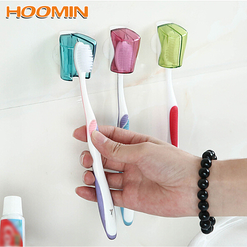 3 Piece/Set Suction Cup Toothbrush Holder Toothbrush Cover Storage Wall Mount Rack Bathroom Product Home Supplies ► Photo 1/6