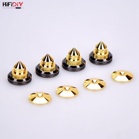 HIFIDIY LIVE 4 Sets or 4 PCS speaker Stand Feet Foot Pad zinc alloy metal (NOT pure copper) Spikes Cone Floor Foot Nail M28*26 ► Photo 1/6