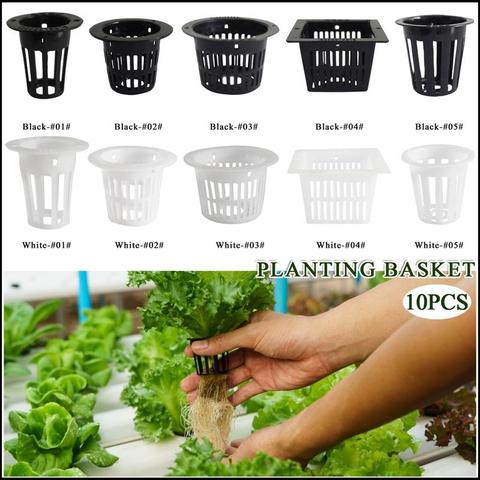 10pcs 3 Inch Mesh Pot Net Cup Basket Hydroponic System Garden Plant Grow Vegetable Cloning Seed Germinate Nursery Pots ► Photo 1/6