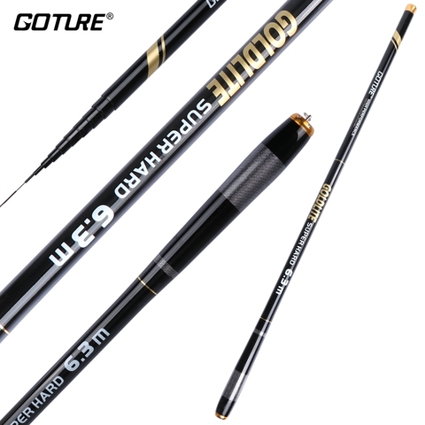 Goture GOLDLITE Telescopic Fishing Rod 3.6-7.2M 2/8 3/7 Power Hard Hand Fishing  Rod Carbon Fiber Stream Carp Fishing Feeder Pole - Price history & Review, AliExpress Seller - Goture Official Store
