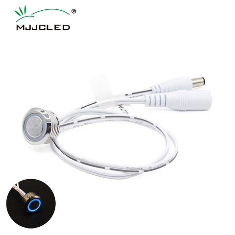 Touch Switch DC 12V 2A LED Strip Light Sensor Touch Detector Dimmer Switch ON OFF with Blue Light for Closet Corridor Lamp ► Photo 1/6