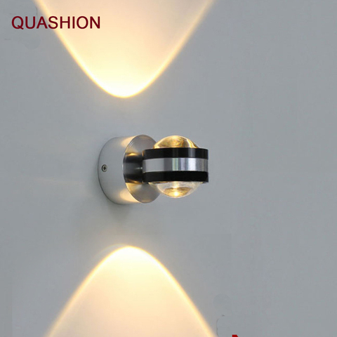 modern Up down wall lamp led indoor hotel decoration light living room bedroom bedside TV background picture Sconce lamps ► Photo 1/6