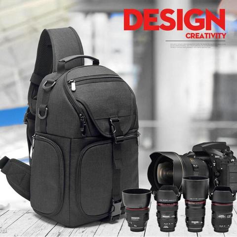 Multi-functional Camera Backpack Video Storage Shoulder Crossbody Bag Carrying Case Outdoor Waterproof Nylon for DSLR Camera Bag ► Photo 1/6