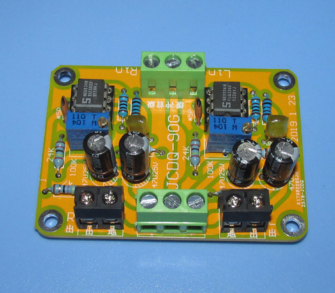 DYKB HIFI NE5534 DC Buffer Stereo OP-AMP Preamplifier Preamp Board support OPA627 AD847 AD797 OPA637 Single op amp Module ► Photo 1/5