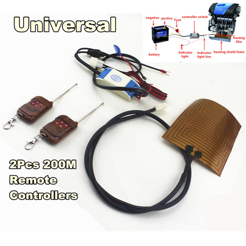 Engine Preheating Heating Car Auto Heater Fan with 2pcs 200M Remote Controllers For oil heater from Engine ► Photo 1/6