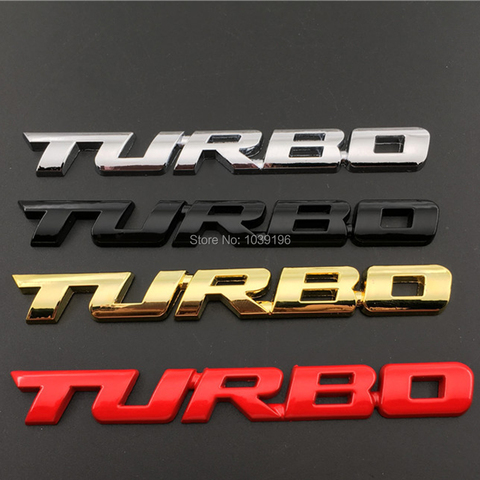 New Car Styling Car Turbo Boost Loading Boosting 3D Metal Chrome Zinc Alloy 3D Emblem Badge Sticker Decal Auto Accessory ► Photo 1/5