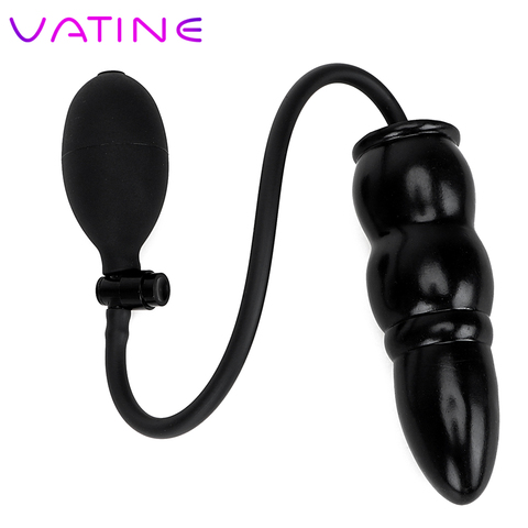 VATINE Inflatable Anal Plug Adult Products Massager Sex Toys for Women Men Anal Dilator Silicone Expandable Butt Plug With Pump ► Photo 1/6