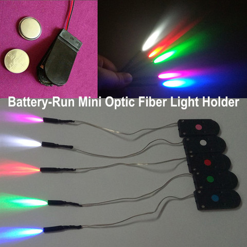 Free Shipping 1PCS Portable Light Source for Optic Fiber Cable Mini 0.1W Small Light Engine for 1.5mm - 4.0mm Side Glow Cable ► Photo 1/6