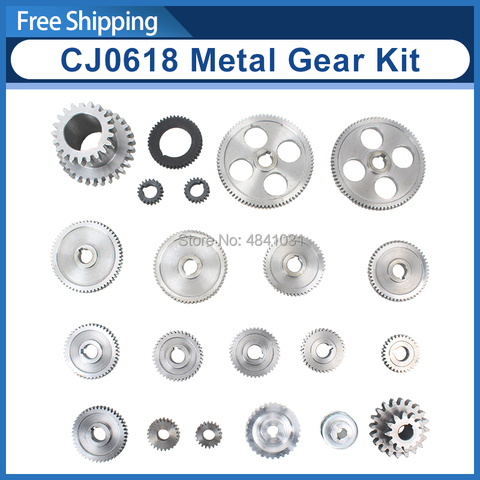 21pcs mini lathe gears/CJ0618-346B Metal Cutting Machine gears/Metal Gear Kit(Metric) ► Photo 1/6