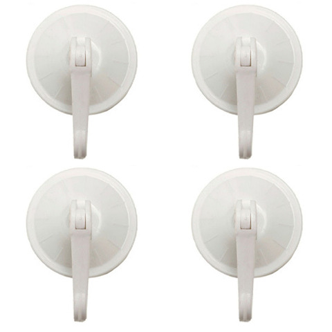 4Pcs 5.5cm Round Strong Vacuum Plastic Holder Suction Cup Seamless Hook Hanging Removable Bathroom ► Photo 1/6