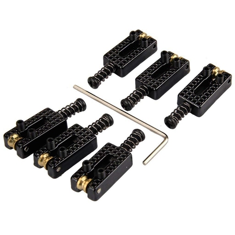 6 Roller Bridge Tremolo Saddles With Wrench For Strat Tele Electric Guitar ► Photo 1/6