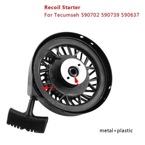 Metal Plastic  Recoil Starter Pull Start Assembly Universal for Tecumseh 590702 590739 590637 LV195EA LEV80 LEV115 ► Photo 1/6