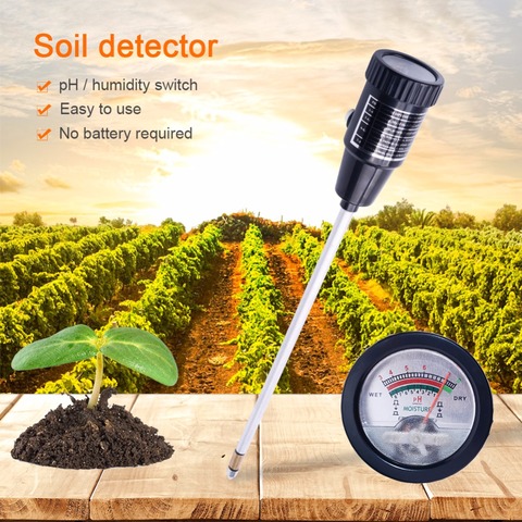 yieryi Soil pH Moisture Meter Tester Hydroponics Analyzer Long Water Quality Plants Humidity Soil Detector 3-8 pH,1-8 Moisture ► Photo 1/6