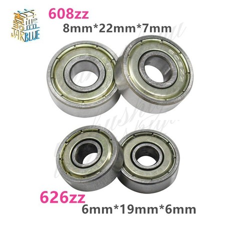 2PCS Ball Bearing 608zz 623zz 624zz 625zz 635zz 626zz 688zz 3D Printers Parts Deep Groove Flanged Pulley Wheel ► Photo 1/6