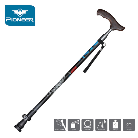 Ergonomic T-Grip Hand Crutch Walking Stick Carbon Fiber Ultra-light Trekking Pole Hiking Walking Sticks Canes For Elderly ► Photo 1/6