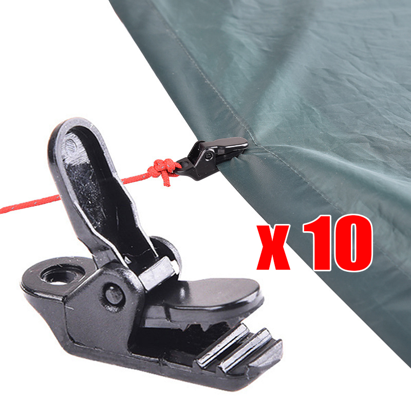10PCS Awning Clamp Clip Snap Nylon Plastic Outdoor Camping Tent Holder Tools Accessories ► Photo 1/6
