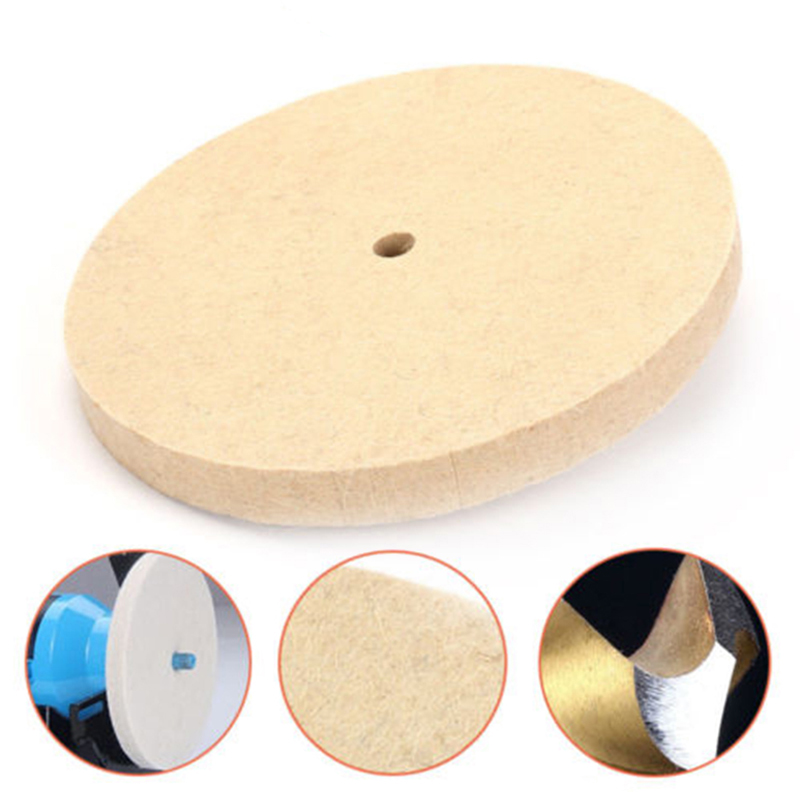 1pc 8 Inch 200mm Wool Polishing Wheel Buffing Pads Angle Grinder Wheel Felt Polishing Disc for stainless steel copper aluminum  ► Photo 1/5