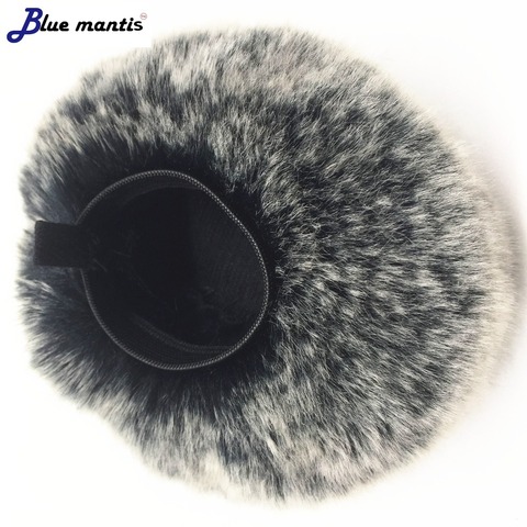 Deat cat Furry Windshield for Zoom H4N PRO  high quanlity  artificial windshield for Zoom H4N PRO  Blue mantis ► Photo 1/6