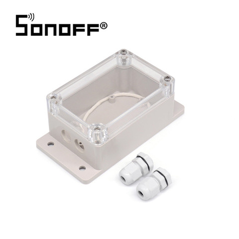SONOFF IP66 Waterproof Case Water-resistant Shell Waterproof Junction Box  For Sonoff Basic/RF/Dual/Pow For Xmas Tree Lights ► Photo 1/6