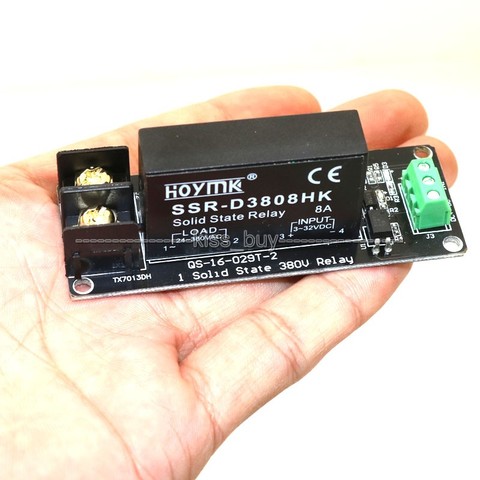 8A 380V 4 Channel SSR Solid State Relay module High or low level signal trigger FOR uno r3 Raspberry PI input power: DC 5V-12V ► Photo 1/1