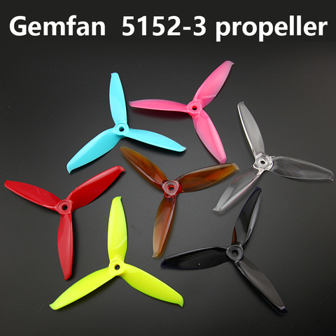 6 Pairs   5 inch GEMFAN 5152 3 Paddles Propeller Prop For Brushless Motors FPV Freestyle Frame Freestyle Frame FPV Racing Drone ► Photo 1/6