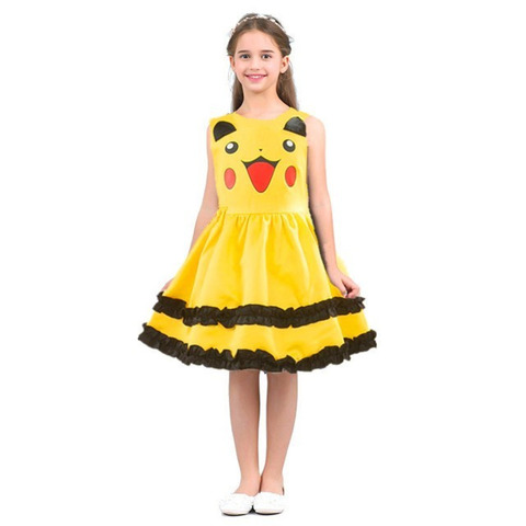 Girls Princess Cosplay Costume Cute Ball Gown Kids Lovely Dress Halloween Masquerade Costumes Birthday Party Princess Vestidos ► Photo 1/6