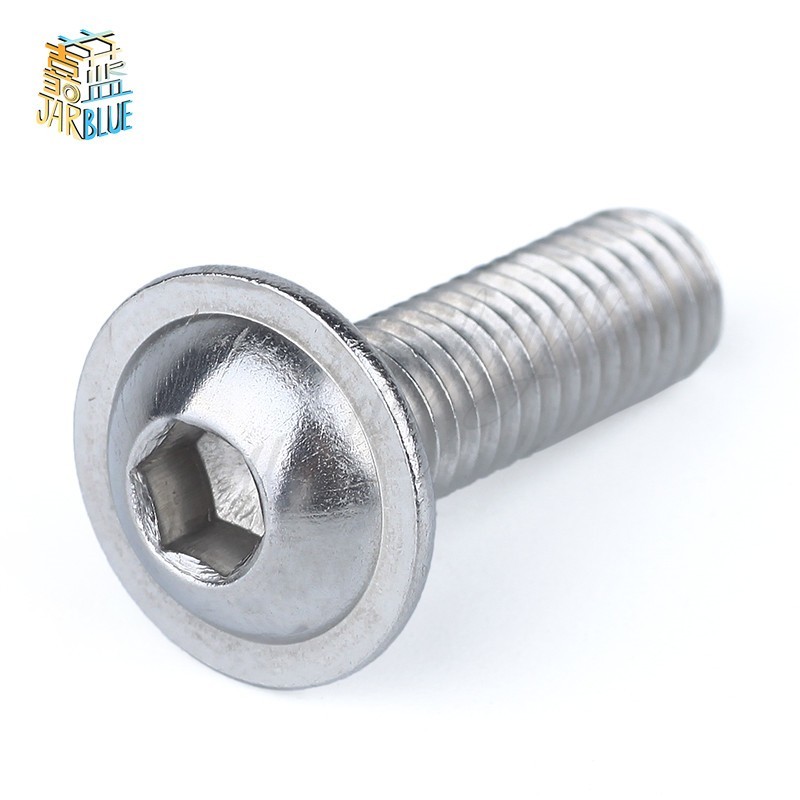 DOME HEAD ALLEN SOCKET BOLTS A2 Stainless Steel M6 FLANGED BUTTON HEAD SCREWS 