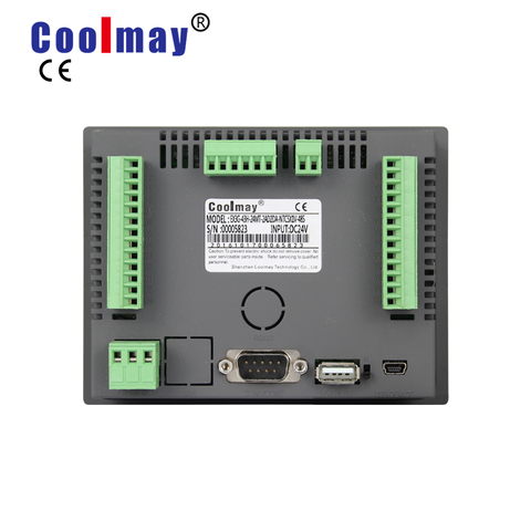 Coolmay EX3G-43HB-24MR-485P 4.3 inch 12di 12do relay output rs485 rs232 industrial all in one plc touchscreen ► Photo 1/2