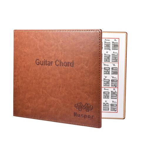 Muspor Guitar Chord Book Chart High Quality PU Leather 6 string Paperback Guitar Chords Tablature Guitarra finger Exercise Sheet ► Photo 1/6